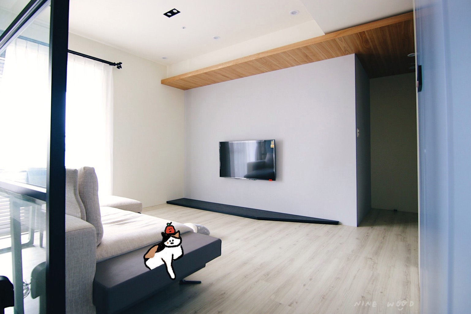 客廳設計 電視牆設計 實木設計 天花板設計 